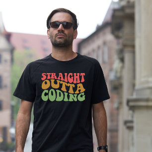 Retro Rechtstreeks uit Codering T-shirt
