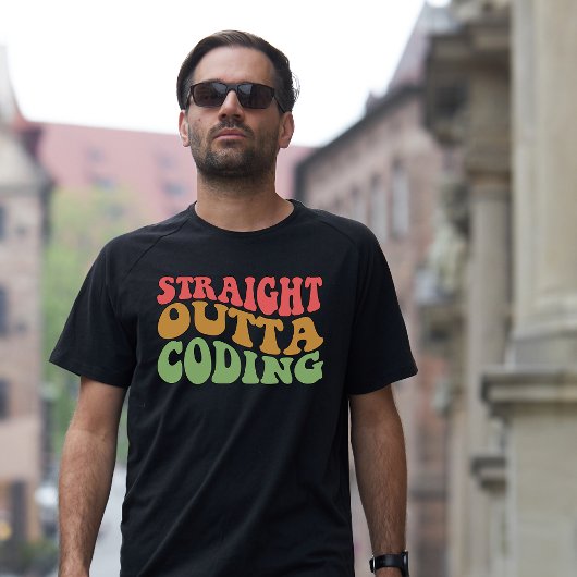 Retro Rechtstreeks uit Codering T-shirt