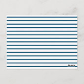 Retro Recipcard Keukengereedschappen Striped Briefkaart (Achterkant)