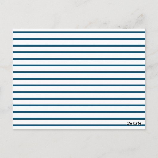 Retro Recipcard Keukengereedschappen Striped Briefkaart (Achterkant)