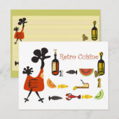Retro Recipe Briefkaart (Voorkant / Achterkant)