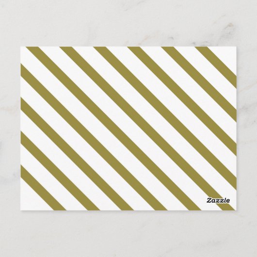 Retro Recipe Kaart Green Striped (Achterkant)