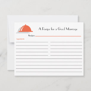 Retro Recipe Kaart - Oranje
