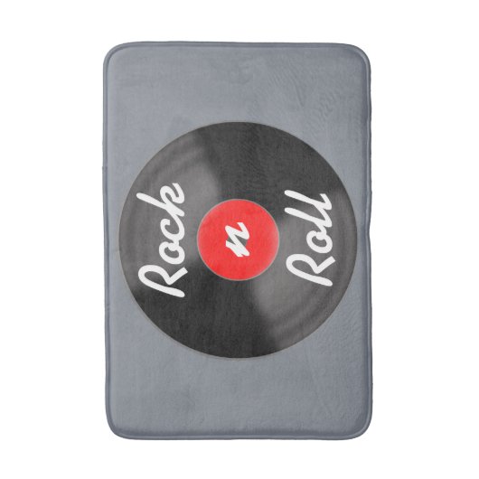 Retro Record Bad Mat Rug (Voorkant Verticaal)