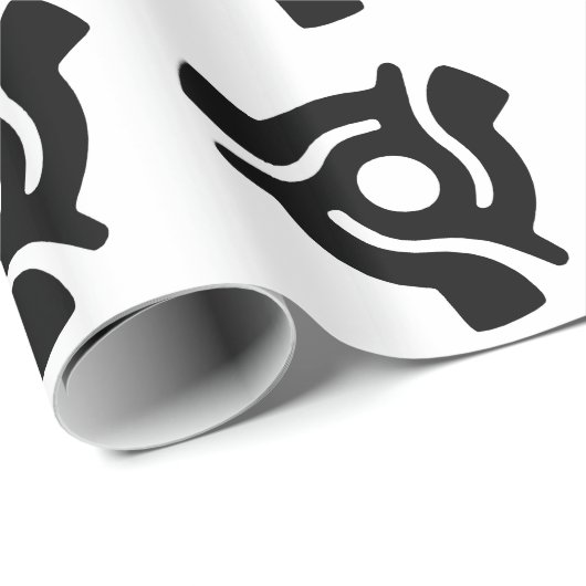 Retro Record Center Afbeelding LP 45s Cadeaupapier (Rol Hoek)