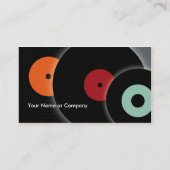 Retro Record DJ Visitekaartje (Achterkant)