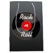 Retro Record Gift Bag Medium Cadeauzakje (Voorkant)