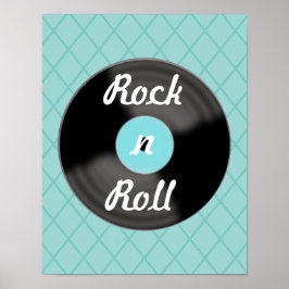 Retro Record Muziek Muur Kunst Poster Print Decora