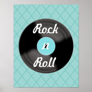 Retro Record Muziek Muur Kunst Poster Print Decora