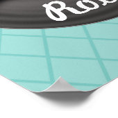 Retro Record muziek wandelen Poster afdrukken deco (Hoek)