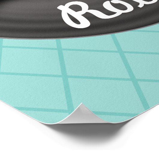 Retro Record muziek wandelen Poster afdrukken deco (Hoek)