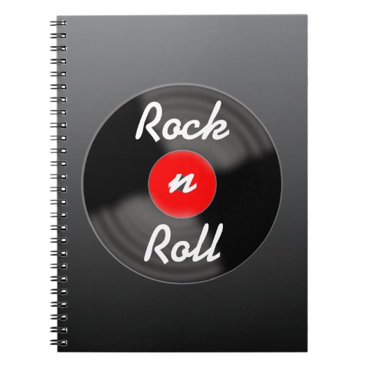 Retro Record Notebook Gift Notitieboek (Voorkant)