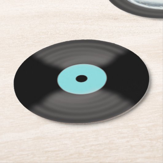 Retro Record Paper Drink Party Onderzetters (Gebogen)