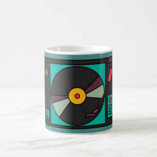Retro Record Player Koffiemok