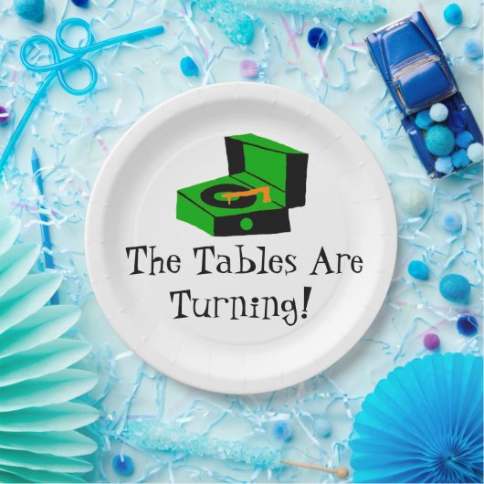 Retro Record Player Paper Bord (Feest)