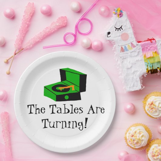 Retro Record Player Paper Bord (Feest)