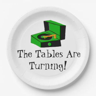 Retro Record Player Paper Bord