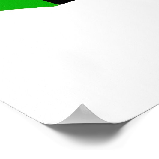 Retro Record Player-Poster Poster (Hoek)