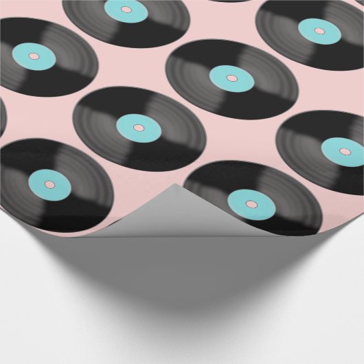 Retro-recordinpakpapier Cadeaupapier (Hoek)