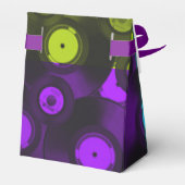 Retro Records Neon Colorful Collage Bedankdoosjes (Achterkant)