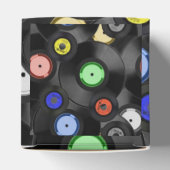 Retro Records Square Favor Box Bedankdoosjes (Bovenkant)