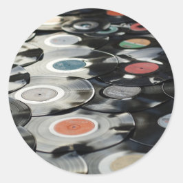 Retro  records sticker
