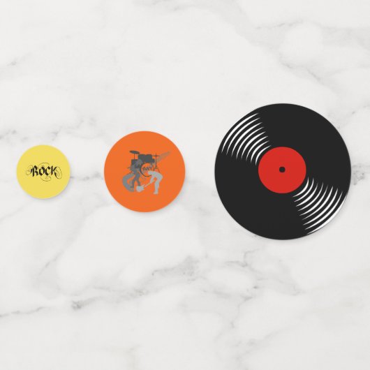 Retro Records Tabel Confetti (Voorkanten)