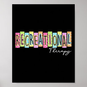 Retro Recreatieve Therapie Terug naar school Kleur Poster