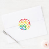 retro recyclen ronde sticker (Envelop)