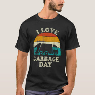 Retro  Recycling Trash Kinder I Love Garbage T-shirt