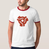 Retro Red 45 spindle T-Shirt (Voorkant)