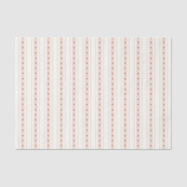 Retro Red And Cream Heart Stripes Bakery Tissuepapier