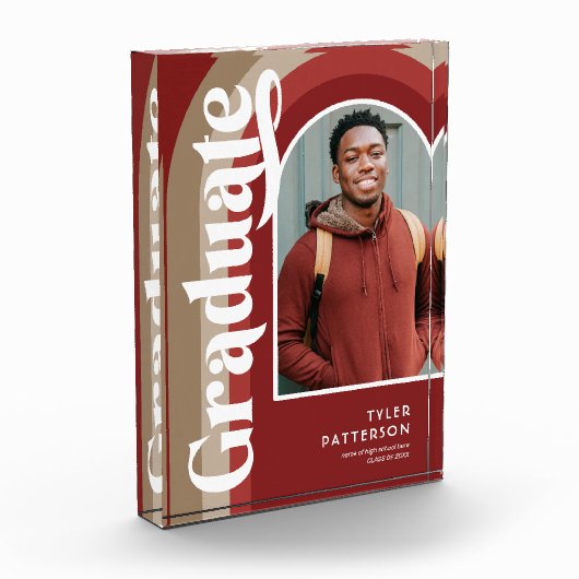 Retro Red Arch Foto 2025 Afstuderen (Links)