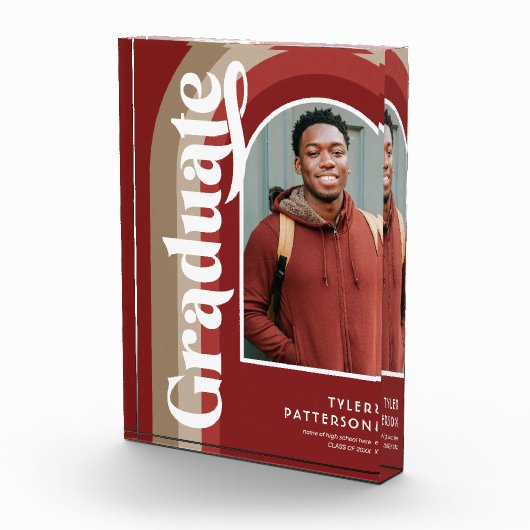 Retro Red Arch Foto 2025 Afstuderen (Rechts)