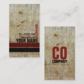 Retro  Red Black gebarsten stijlvolle kaart Visitekaartje (Voorkant / Achterkant)