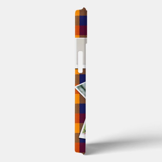 Retro Red Blue Pset Snapshot Photo Collage Case-Mate iPhone Case (Achterkant / Rechts)