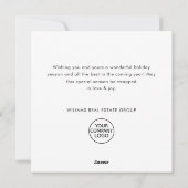 Retro Red Boerderij Barn Christmas Corporate Feestdagenkaart (Achterkant)