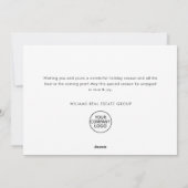 Retro Red Boerderij Barn Christmas Corporate Feestdagenkaart (Achterkant)