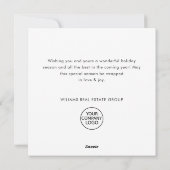 Retro Red Boerderij Barn Christmas Corporate Feestdagenkaart (Achterkant)