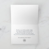 Retro Red Boerderij Truck kerst Corporate Holiday Bedankkaart (Binnen)