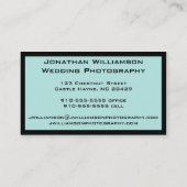 Retro Red Camera Fotografie Visitekaartjes (Achterkant)