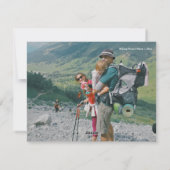 Retro Red Camper Adventure Camping Kerstmis Kaart (Achterkant)