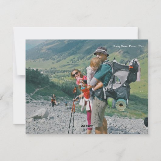 Retro Red Camper Adventure Camping Kerstmis Kaart (Achterkant)