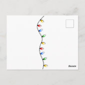  Retro Red Camper-kerstBriefkaart Briefkaart (Achterkant)