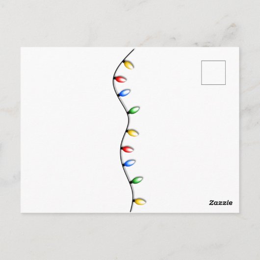  Retro Red Camper-kerstBriefkaart Briefkaart (Achterkant)