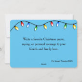  Retro Red Camper-kerstkaart Feestdagenkaart (Achterkant)