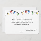  Retro Red Camper-kerstkaart Feestdagenkaart (Achterkant)