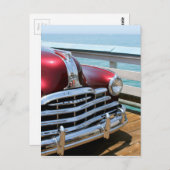 Retro Red Car Briefkaart (Voorkant / Achterkant)