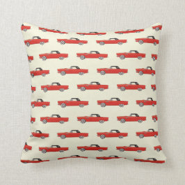 Retro Red Car Kussen
