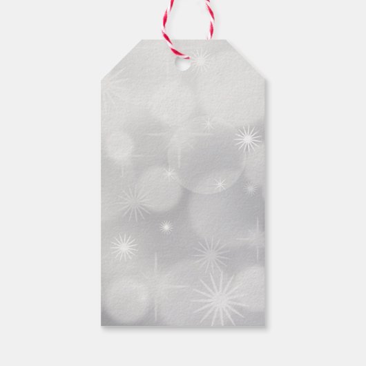 Retro Red Car met kerstboom Cadeaulabel (Achterkant)